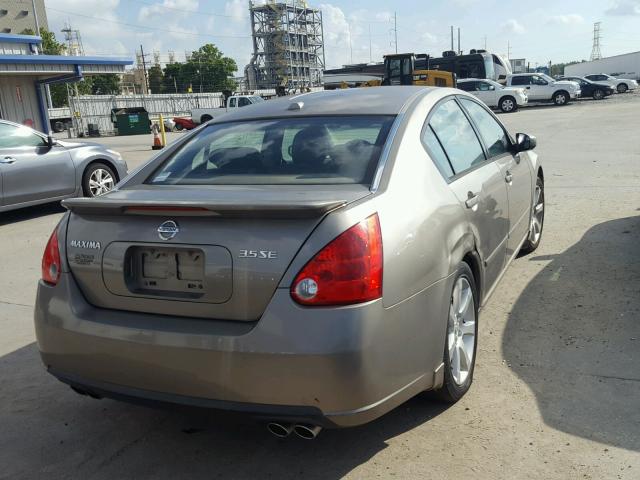 1N4BA41E88C816705 - 2008 NISSAN MAXIMA SE GOLD photo 4