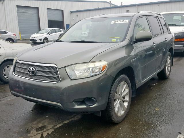 JTEEW41A682007484 - 2008 TOYOTA HIGHLANDER GRAY photo 2