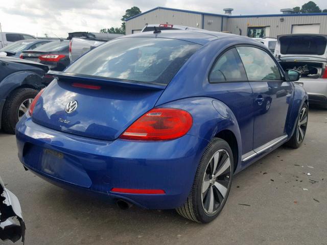 3VWVA7AT4CM624192 - 2012 VOLKSWAGEN BEETLE TUR BLUE photo 4