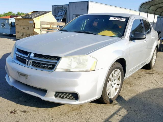 1B3BD4FB7BN540336 - 2011 DODGE AVENGER EX SILVER photo 2