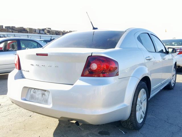 1B3BD4FB7BN540336 - 2011 DODGE AVENGER EX SILVER photo 4