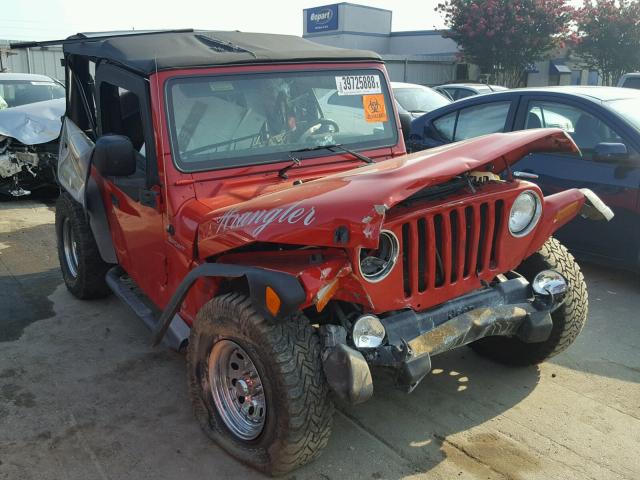 1J4FA49S84P747310 - 2004 JEEP WRANGLER / RED photo 1