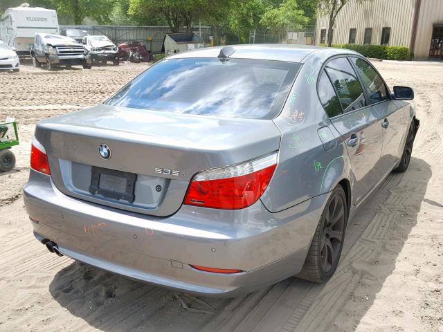 WBANW13599CZ85487 - 2009 BMW 535 I GRAY photo 4