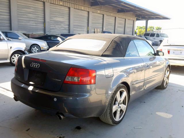 WAUET48H16K001506 - 2006 AUDI A4 S-LINE GRAY photo 4