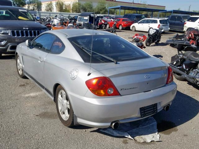 KMHHM65DX3U033604 - 2003 HYUNDAI TIBURON SILVER photo 3