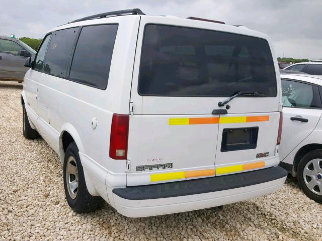 1GKDM19WXYB527812 - 2000 GMC SAFARI XT WHITE photo 3