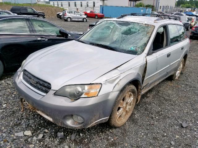 4S4BP61C757361932 - 2005 SUBARU LEGACY OUT SILVER photo 2