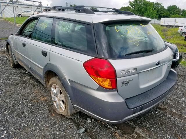 4S4BP61C757361932 - 2005 SUBARU LEGACY OUT SILVER photo 3