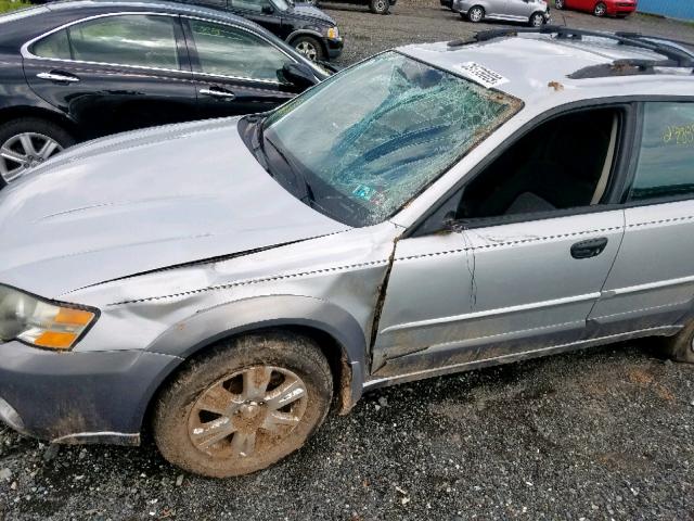 4S4BP61C757361932 - 2005 SUBARU LEGACY OUT SILVER photo 9