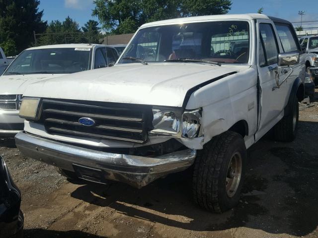 1FMEU15Y8LLA67684 - 1990 FORD BRONCO U10 WHITE photo 2