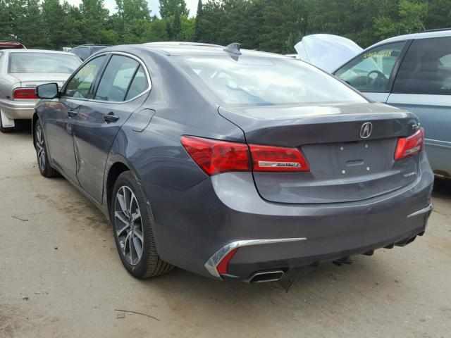 19UUB3F38JA002932 - 2018 ACURA TLX GRAY photo 3