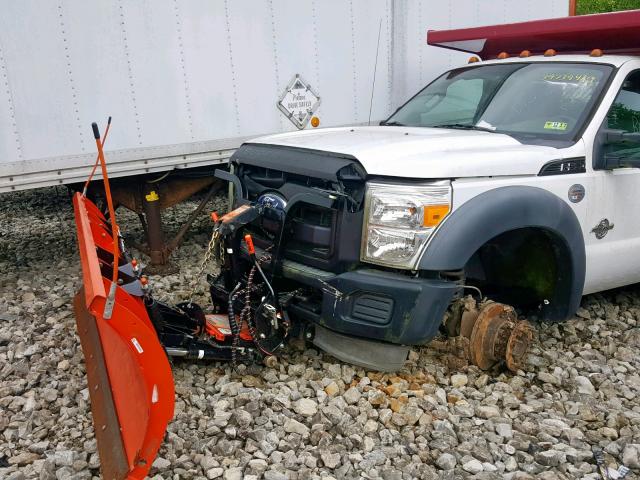 1FDUF5HT0BEC45264 - 2011 FORD F550 SUPER WHITE photo 9