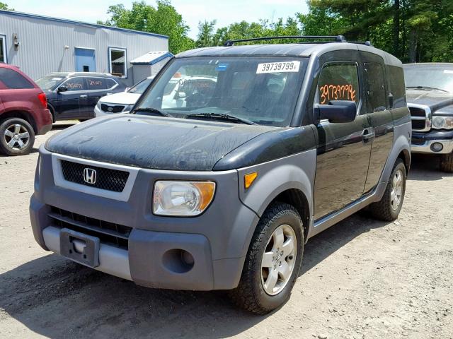 5J6YH17583L003695 - 2003 HONDA ELEMENT EX BLACK photo 2