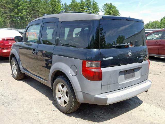 5J6YH17583L003695 - 2003 HONDA ELEMENT EX BLACK photo 3