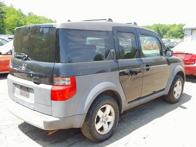 5J6YH17583L003695 - 2003 HONDA ELEMENT EX BLACK photo 4