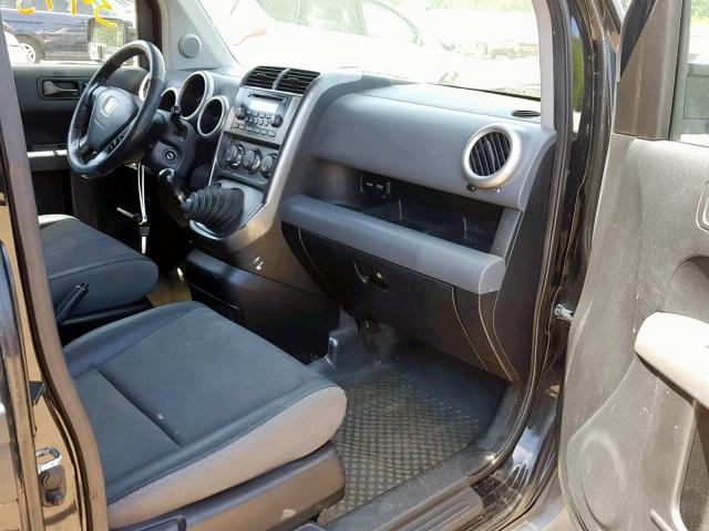 5J6YH17583L003695 - 2003 HONDA ELEMENT EX BLACK photo 5