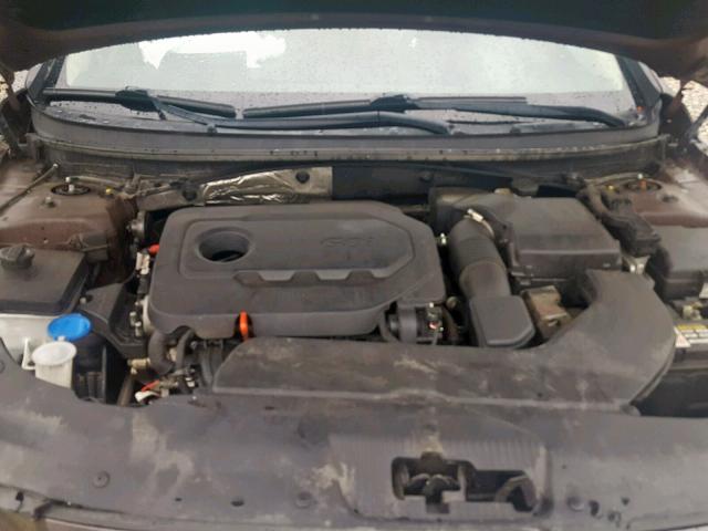 5NPE34AF4FH233737 - 2015 HYUNDAI SONATA SPO BROWN photo 7