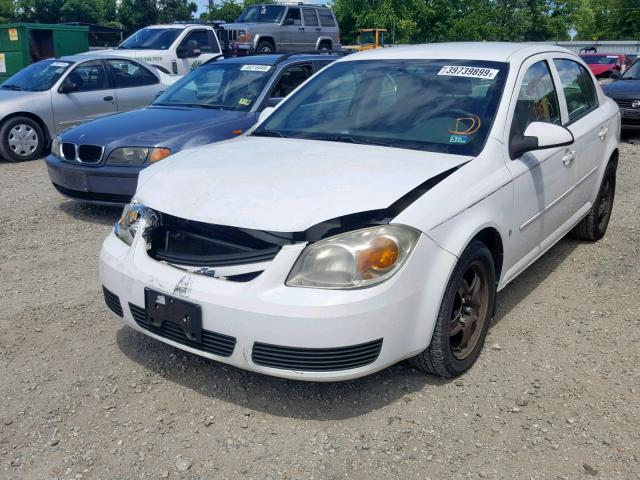 1G1AL55F177143118 - 2007 CHEVROLET COBALT LT WHITE photo 2