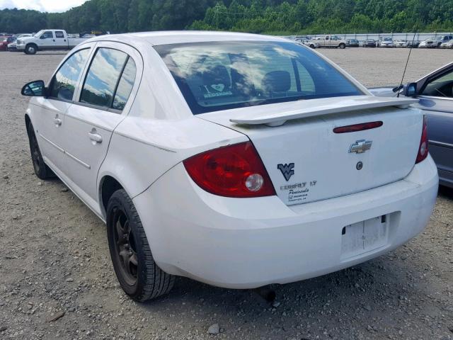 1G1AL55F177143118 - 2007 CHEVROLET COBALT LT WHITE photo 3