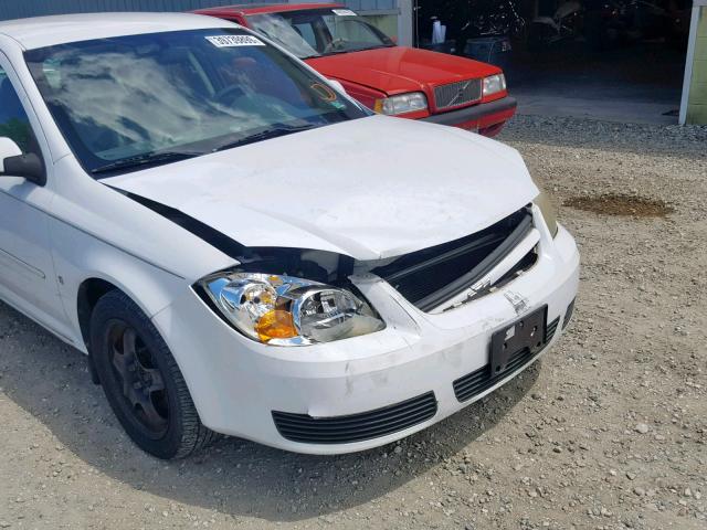 1G1AL55F177143118 - 2007 CHEVROLET COBALT LT WHITE photo 9