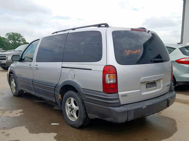 1GMDX03E42D130598 - 2002 PONTIAC MONTANA SILVER photo 3