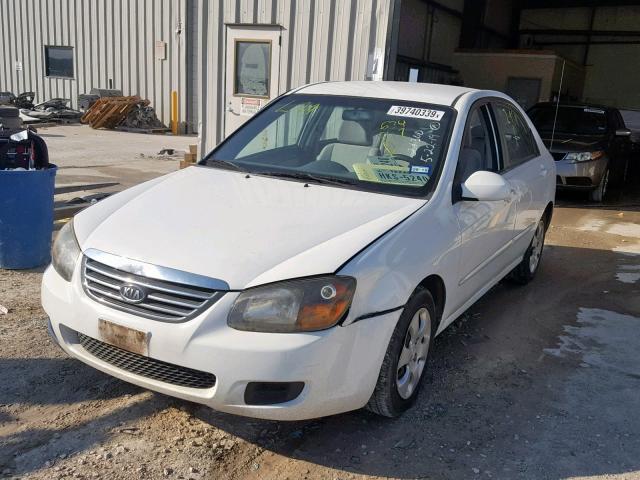 KNAFE221095634547 - 2009 KIA SPECTRA EX WHITE photo 2