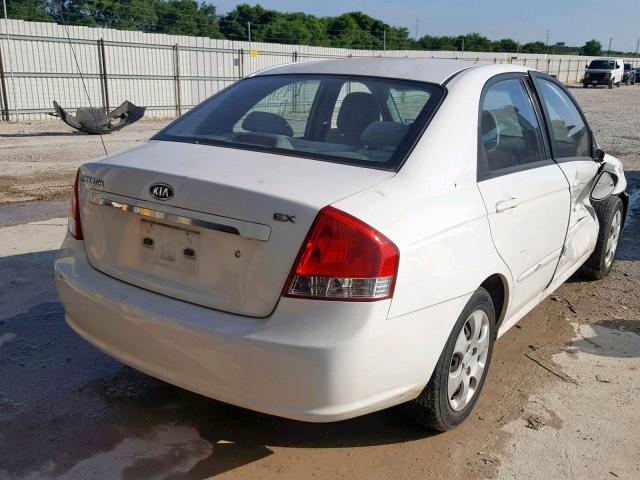 KNAFE221095634547 - 2009 KIA SPECTRA EX WHITE photo 4