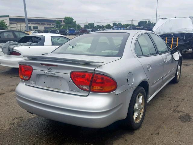 1G3NL52E54C161399 - 2004 OLDSMOBILE ALERO GL SILVER photo 4