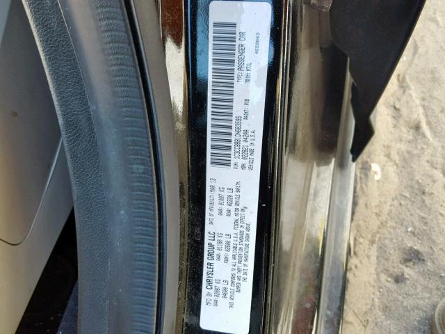 1C3CCBBB1DN683595 - 2013 CHRYSLER 200 TOURIN BLACK photo 10