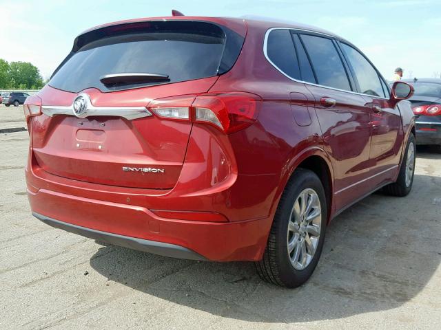 LRBFXCSA2KD044556 - 2019 BUICK ENVISION E BURGUNDY photo 4