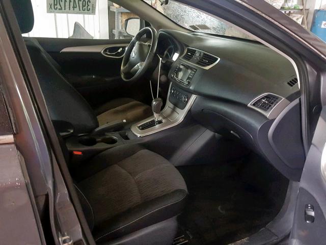 3N1AB7AP2FL634542 - 2015 NISSAN SENTRA S GRAY photo 5