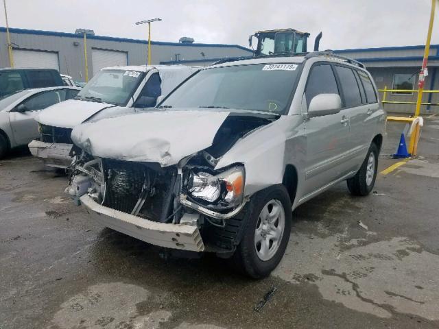 JTEGD21A260140660 - 2006 TOYOTA HIGHLANDER SILVER photo 2