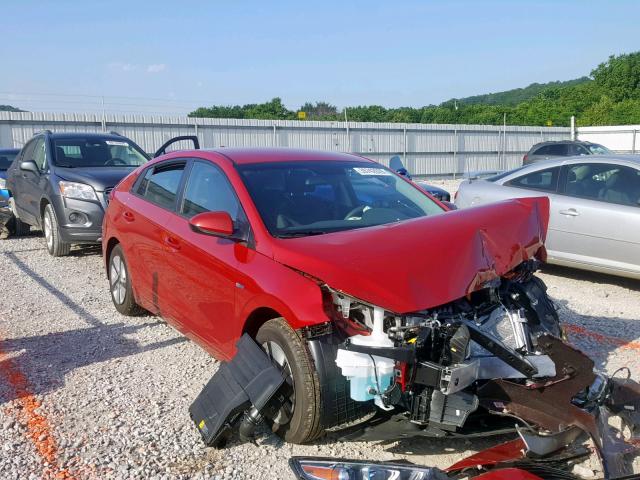 KMHC65LC6KU141130 - 2019 HYUNDAI IONIQ BLUE RED photo 1