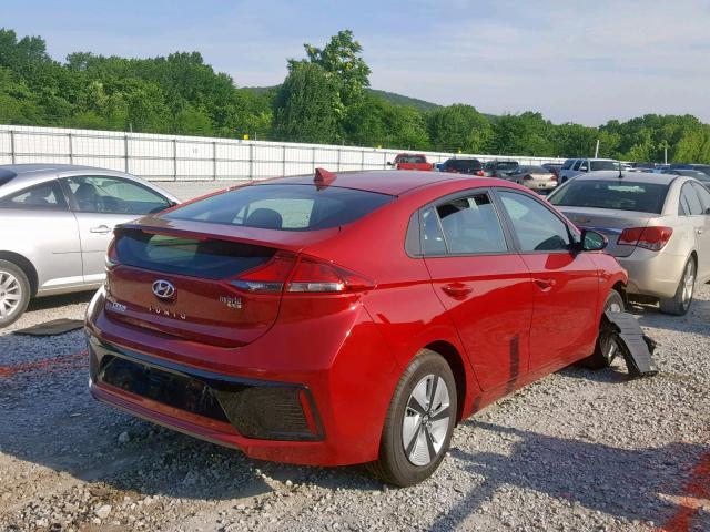 KMHC65LC6KU141130 - 2019 HYUNDAI IONIQ BLUE RED photo 4