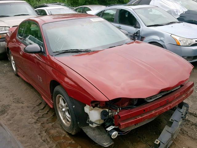 2G1WW12E359299643 - 2005 CHEVROLET MONTE CARL RED photo 1