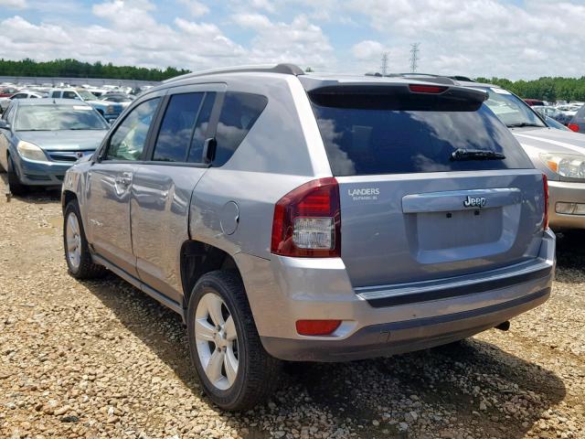 1C4NJCBA8GD611813 - 2016 JEEP COMPASS SP ვერცხლისფერი ფოტო 3