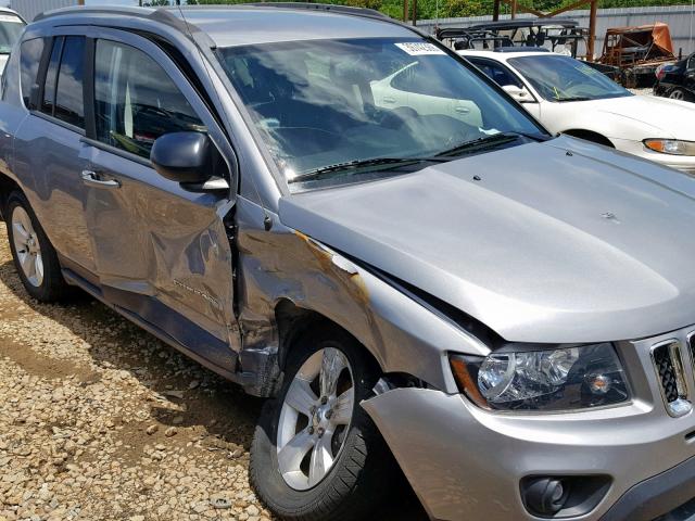 1C4NJCBA8GD611813 - 2016 JEEP COMPASS SP ვერცხლისფერი ფოტო 9