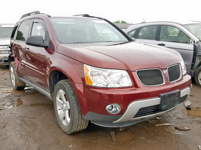 2CKDL33F086318593 - 2008 PONTIAC TORRENT BURGUNDY photo 1