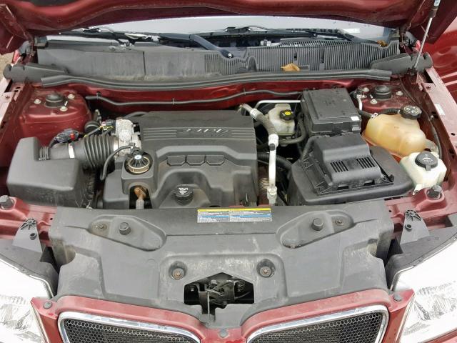 2CKDL33F086318593 - 2008 PONTIAC TORRENT BURGUNDY photo 7