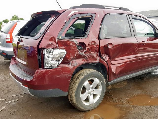 2CKDL33F086318593 - 2008 PONTIAC TORRENT BURGUNDY photo 9