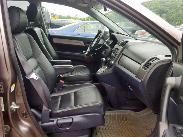 5J6RE4H77AL076035 - 2010 HONDA CR-V EXL BROWN photo 5