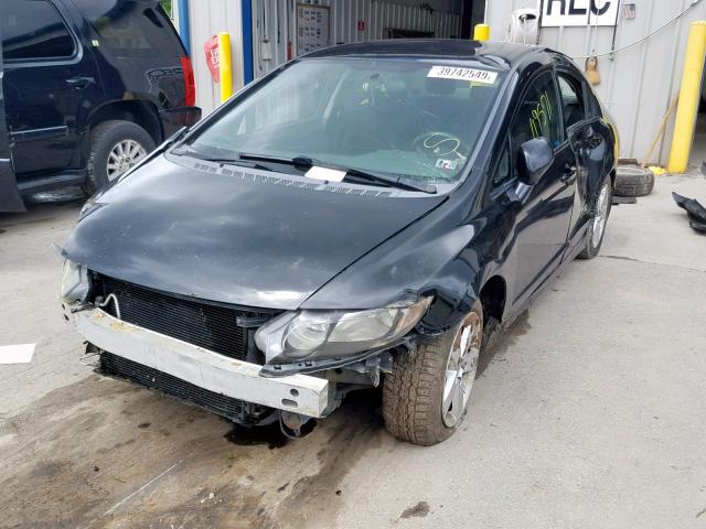 2HGFA16699H324700 - 2009 HONDA CIVIC LX-S Սև լուսանկար 2