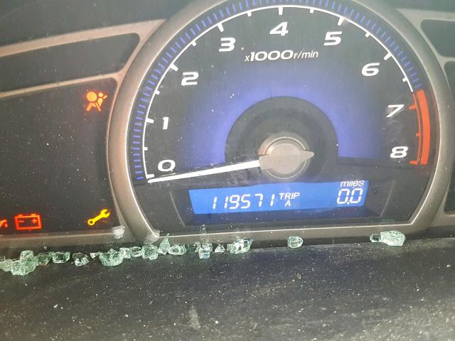 2HGFA16699H324700 - 2009 HONDA CIVIC LX-S Սև լուսանկար 8