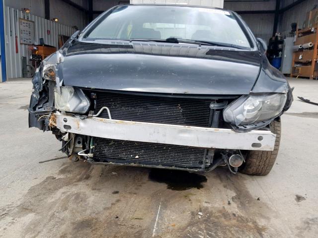 2HGFA16699H324700 - 2009 HONDA CIVIC LX-S Սև լուսանկար 9