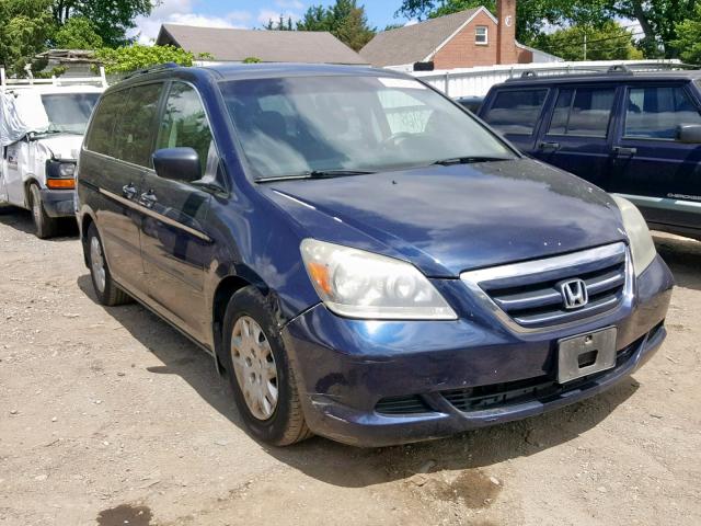 5FNRL38296B059838 - 2006 HONDA ODYSSEY LX BLUE photo 1