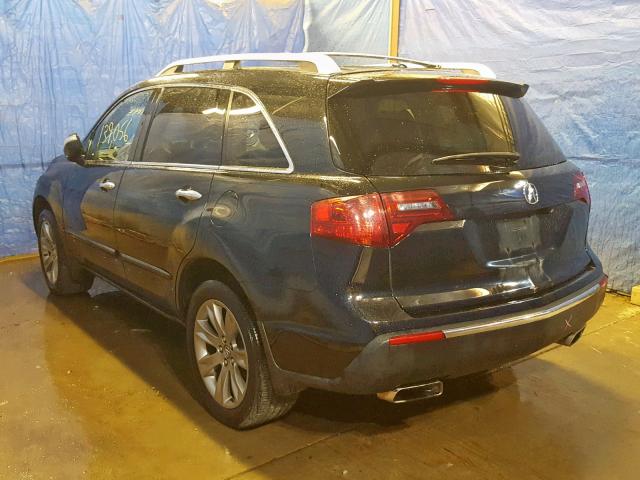 2HNYD2H56BH538178 - 2011 ACURA MDX ADVANC BLACK photo 3