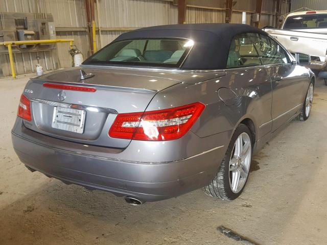 WDDKK5GF4BF072190 - 2011 MERCEDES-BENZ E 350 GRAY photo 4