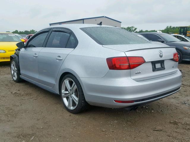 3VW4S7AJ8FM328183 - 2015 VOLKSWAGEN JETTA GLI SILVER photo 3