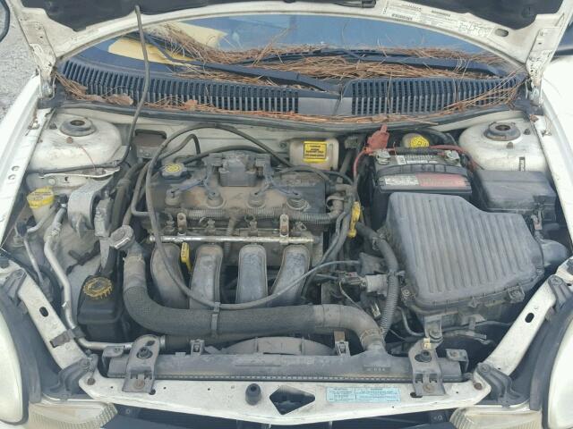 1B3ES46C11D229002 - 2001 DODGE NEON SE WHITE photo 7