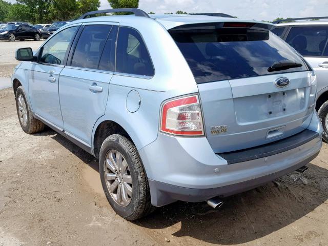 2FMDK39C28BA56165 - 2008 FORD EDGE LIMIT BLUE photo 3